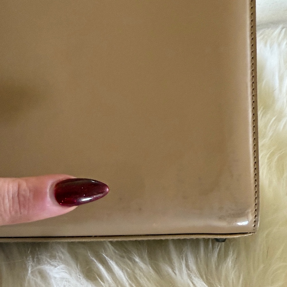 CHRISTIAN DIOR- Authentic 🍀EUC! LADY DIOR!! Beige Top Handle Bag - Picture 15 of 15